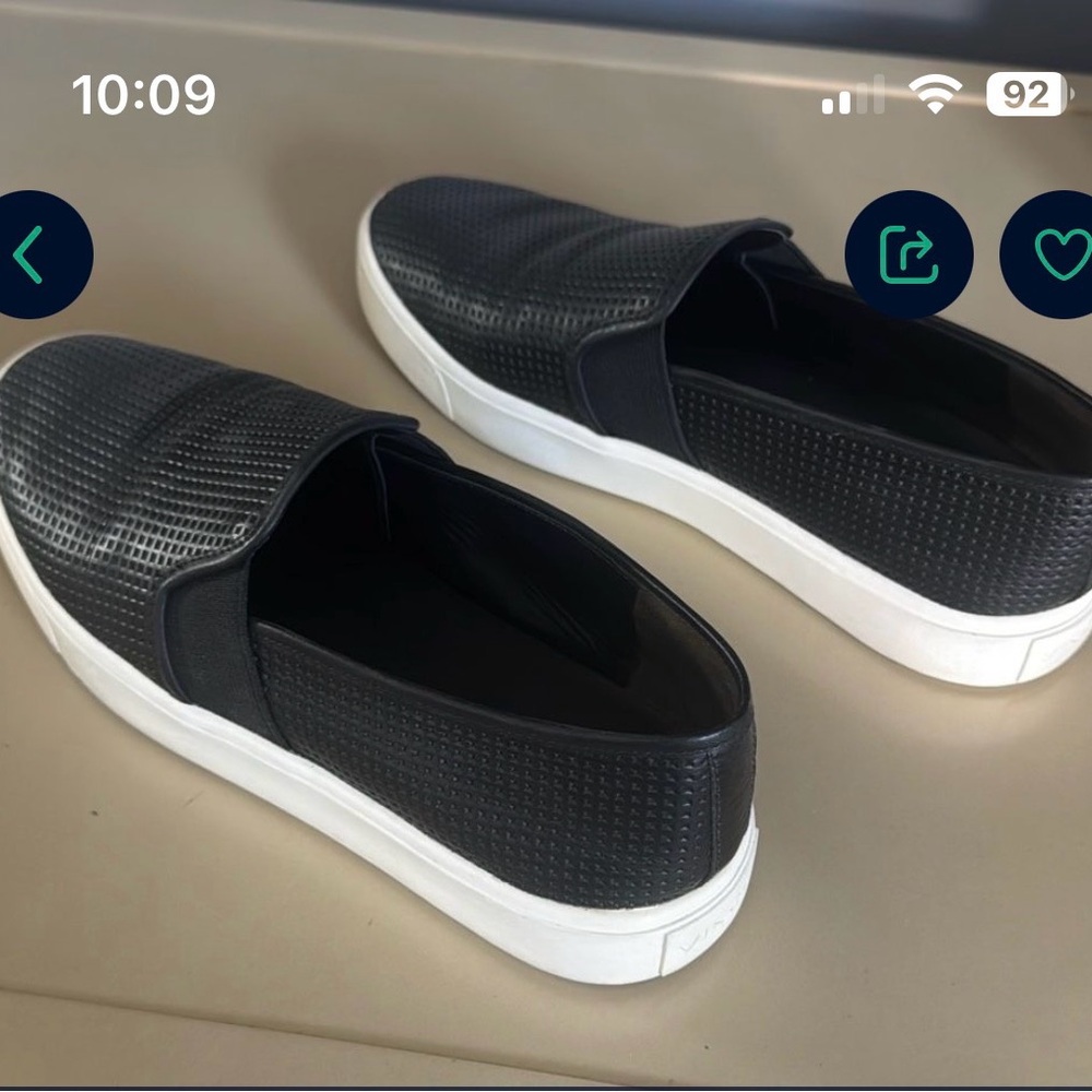Black Slip-On Sneakers by Vince
Only worn once

Comes with box